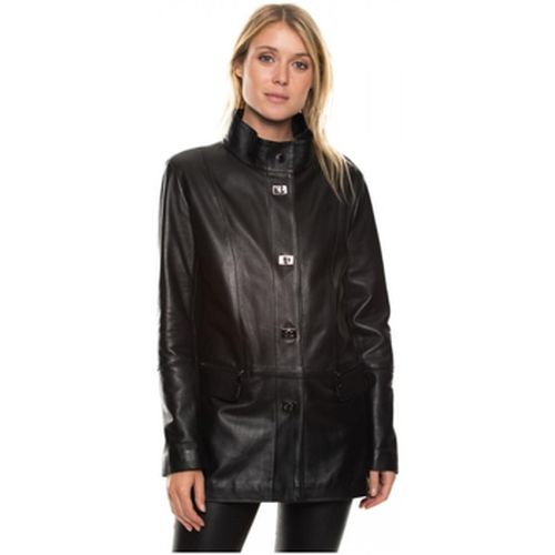 Blouson Veste 3/4 en cuir Nanou waxy Ref 44769 - Giorgio - Modalova