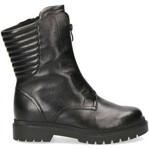 Bottines Black Casual Leather Booties - Caprice - Modalova
