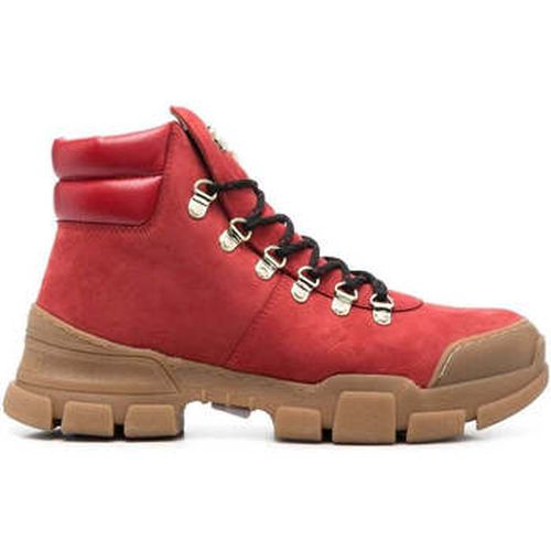 Bottines nabuk rosso casual closed sneakers - Love Moschino - Modalova