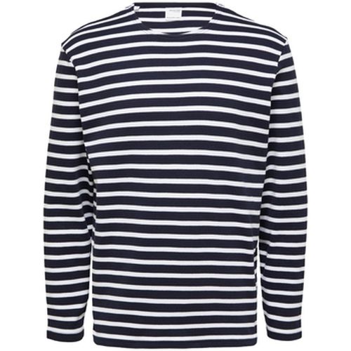 T-shirt Noos Briac Stripe L/S T-Shirt - Navy Blazer - Selected - Modalova