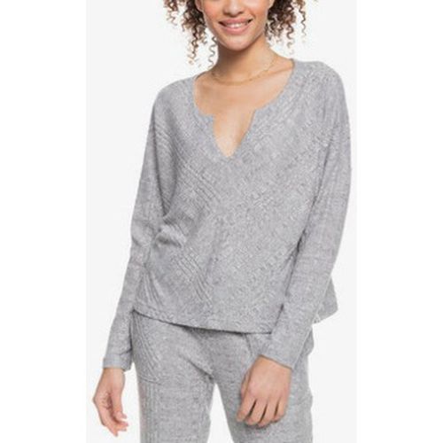 Pull - Pull fin col en v - gris clair - Roxy - Modalova