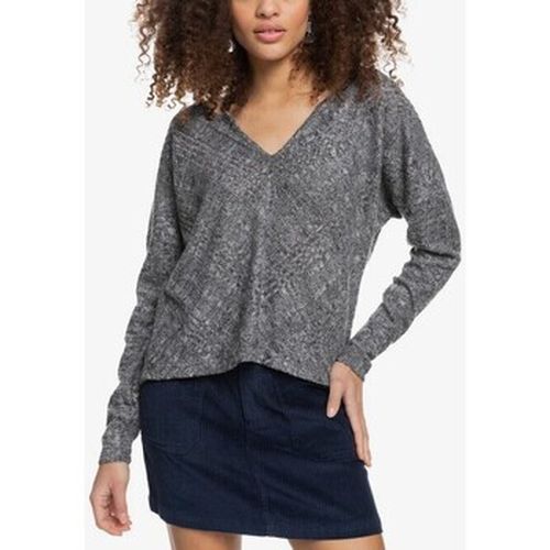 Pull - Pull fin col en v - gris - Roxy - Modalova