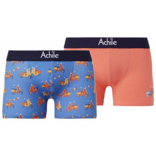 Boxers Lot de 2 shortys en coton bio VESPA, romantique et coloré - Achile - Modalova