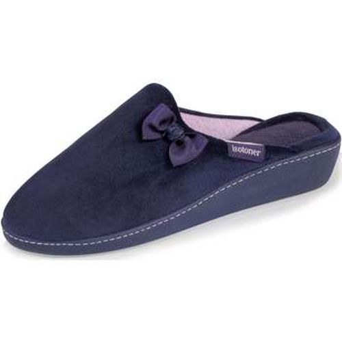 Chaussons Chaussons mules Talon Marine Nœud - Isotoner - Modalova