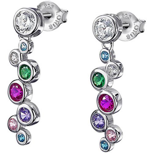 Collier Boucles d'oreilles Silver pierres multicolores - Lotus - Modalova