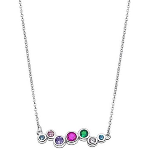 Collier Collier Silver motif pierres multicolores - Lotus - Modalova