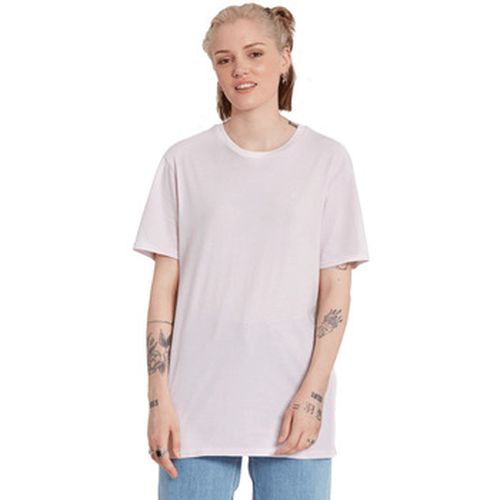 T-shirt Solid Stone Emb Tee Lavender - Volcom - Modalova