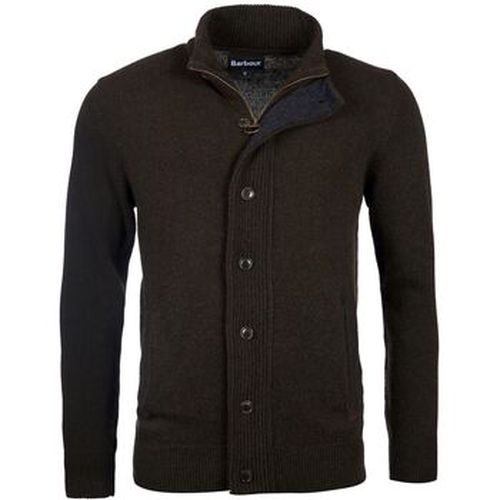 Sweat-shirt Cardigan Zippé Laine d'Agneau Foncé - Barbour - Modalova