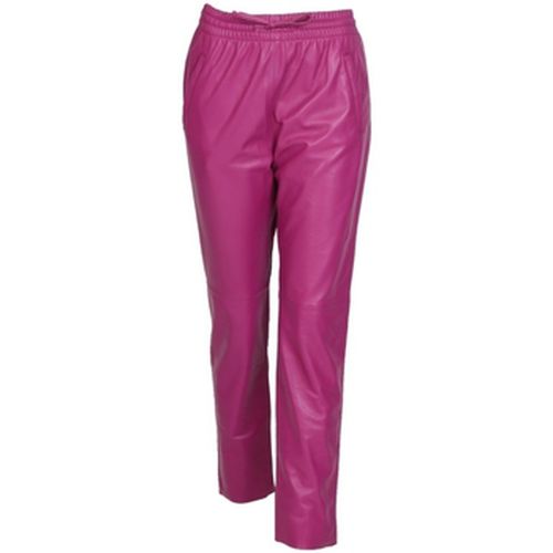Pantalon Pantalon jogpant en cuir Gift Ref 50426 Mauve - Oakwood - Modalova