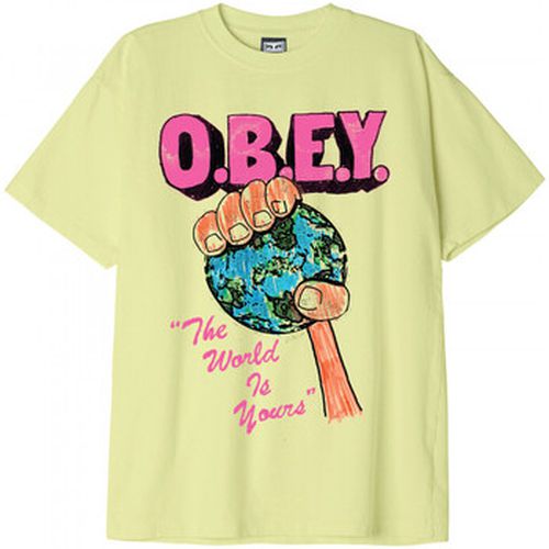 T-shirt Obey the world is yours - Obey - Modalova