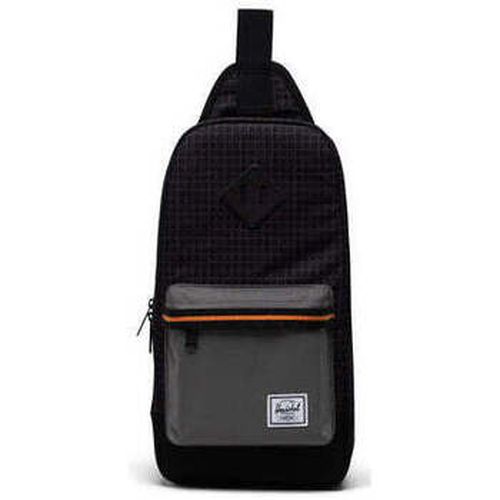 Sac a dos Heritage Shoulder Bag Black Grid/Gargoyle/Sun Orange - Herschel - Modalova