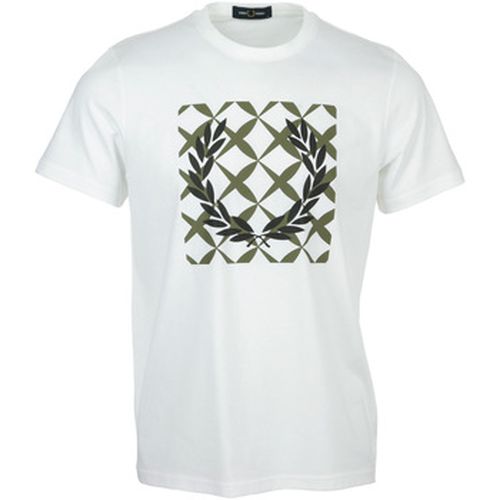 T-shirt Cross Stitch Printed T-Shirt - Fred Perry - Modalova