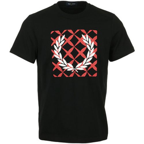 T-shirt Cross Stitch Printed T-Shirt - Fred Perry - Modalova