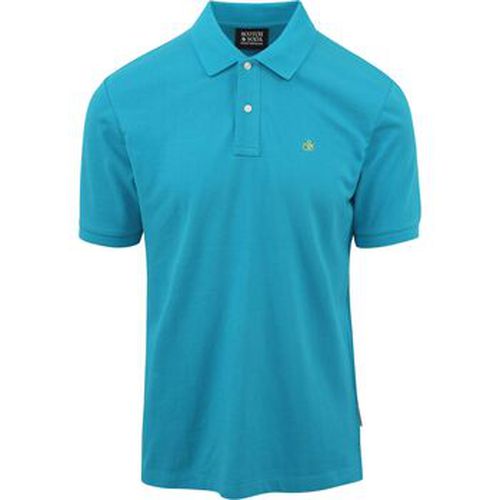 T-shirt Polo Piqué Turquoise - Scotch & Soda - Modalova