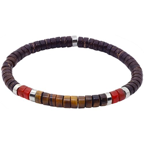 Bracelets Bracelet Perles Heishi œil Tigre -Medium-18cm - Sixtystones - Modalova
