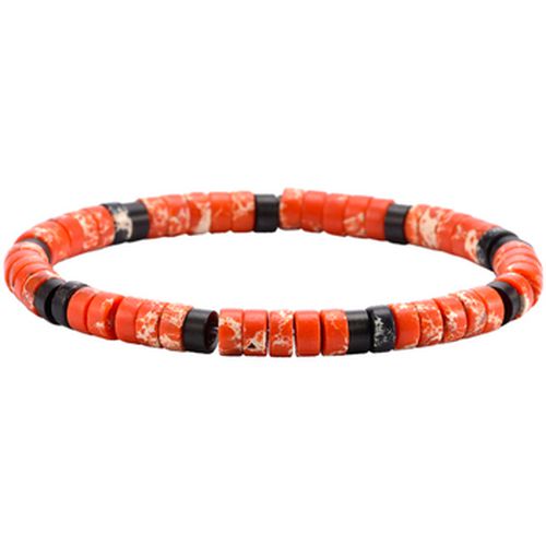 Bracelets Bracelet Perles Heishi Jaspe Orange -Large-20cm - Sixtystones - Modalova