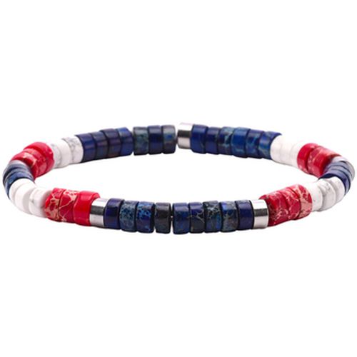 Bracelets Bracelet Perles Heishi Jaspe Bleu -Medium-18cm - Sixtystones - Modalova