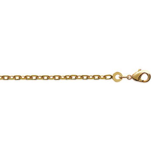 Collier Chaîne maille forçat plaqué or 750/1000 55cm - Brillaxis - Modalova