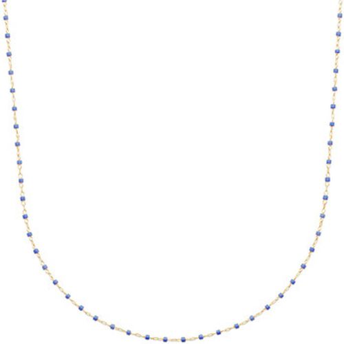 Collier Collier perles de Miyuki bleu roi plaqué or 750/1000 - Brillaxis - Modalova
