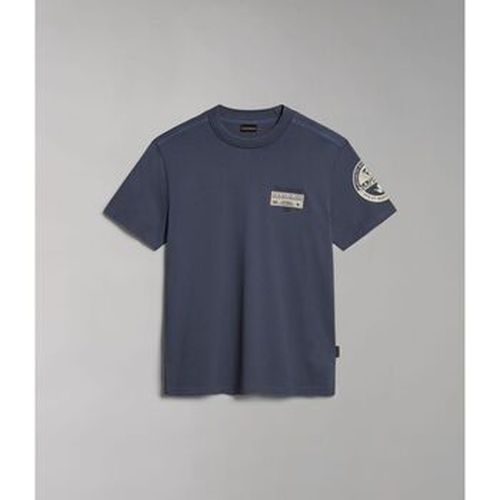 T-shirt S-AMUNDSEN NP0A4H6B-B4D BLU GRISAIL - Napapijri - Modalova