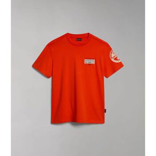 T-shirt S-AMUNDSEN NP0A4H6B-R05 CHERRY RED - Napapijri - Modalova