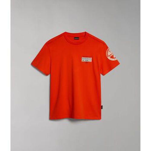 T-shirt S-AMUNDSEN NP0A4H6B-R05 CHERRY RED - Napapijri - Modalova