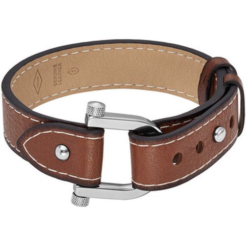 Bracelets Bracelet Heritage D-Link cuir brun - Fossil - Modalova