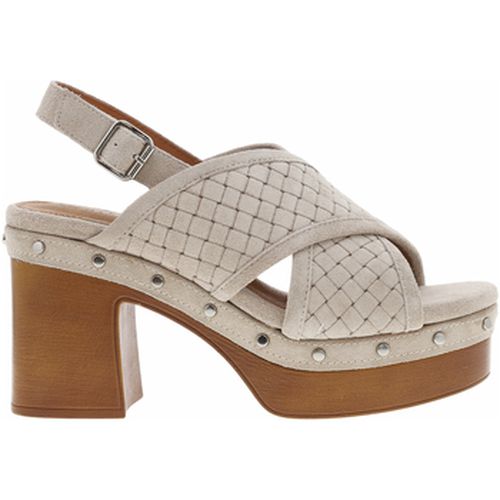 Sandales Nu-pieds cuir nubuck talon décroché haut - Carmela® - Modalova