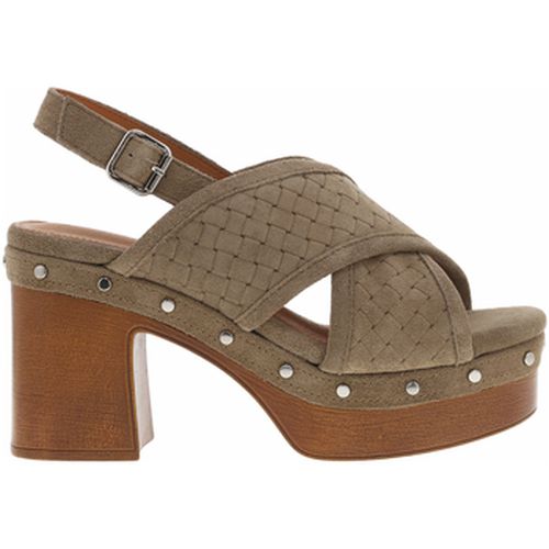 Sandales Nu-pieds cuir nubuck talon décroché haut - Carmela® - Modalova