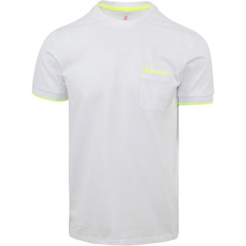 T-shirt T-Shirt Neon Rayures Blanche - Sun68 - Modalova