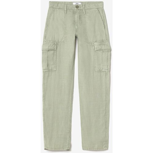 Pantalon Pantalon louisa en lin vert amande - Le Temps des Cerises - Modalova