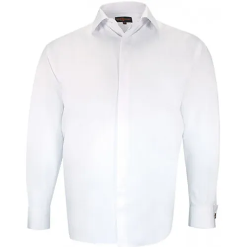 Chemise chemise forte taille tissus premium armure nozze - Doublissimo - Modalova
