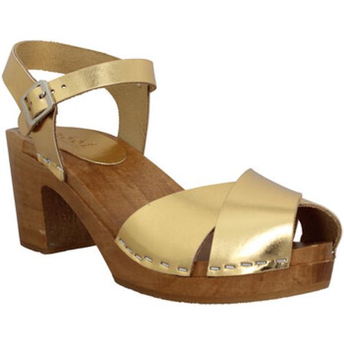 Mules Mireille Cuir Gold - Hoof - Modalova