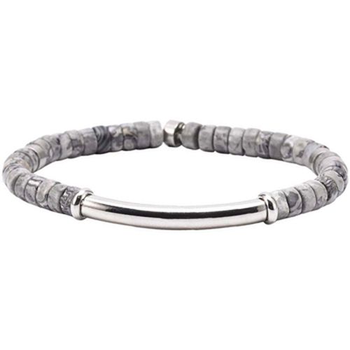 Bracelets Bracelet Heishi Jaspe Gris Moucheté-Medium-18cm - Sixtystones - Modalova