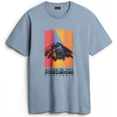 T-shirt S-BOLIVAR NP0A4H28-B2B BLUE FADED - Napapijri - Modalova