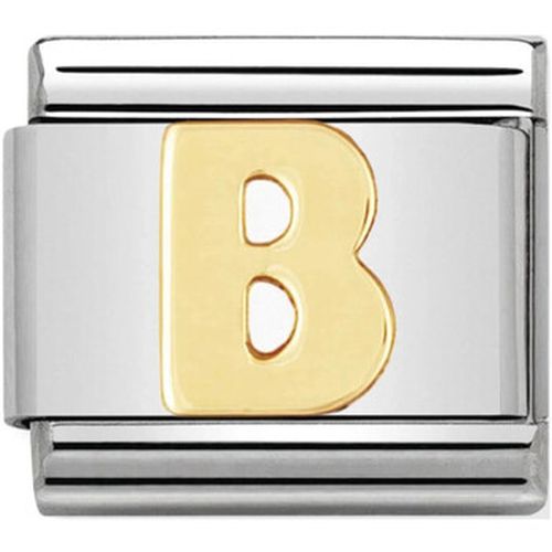 Bracelets Maillon Alphabet lettre B or - Nomination - Modalova