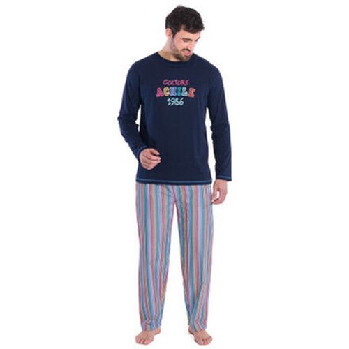 Pyjamas / Chemises de nuit Pyjama long en pur coton jersey "1986" - Achile - Modalova