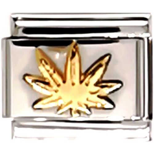 Bracelets Maillon Feuille de Cannabis Or - Nomination - Modalova