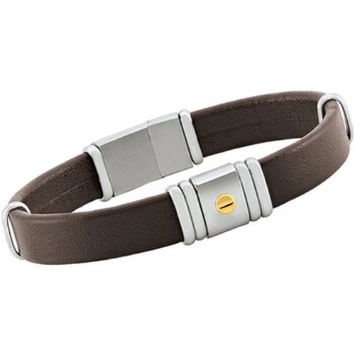Bracelets Bracelet homma cuir synthétique marron acier - Jourdan - Modalova