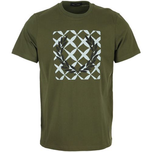 T-shirt Cross Stitch Printed T-Shirt - Fred Perry - Modalova