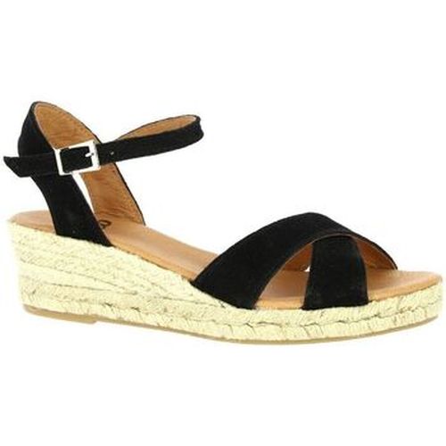 Espadrilles Espadrille cuir velours - Pao - Modalova