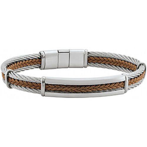 Bracelets Bracelet Ugo acier corde marron - Jourdan - Modalova