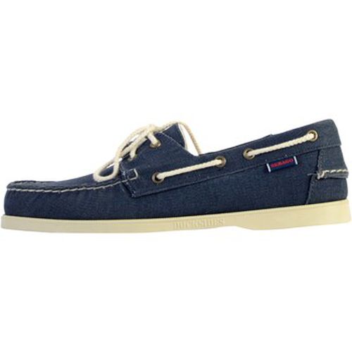 Mocassins Mocassin Basse Cuir Portland 10OZ Washed Canvas - Sebago - Modalova