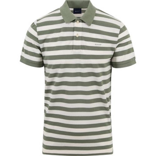 T-shirt Gant Polo Rayures Vert - Gant - Modalova