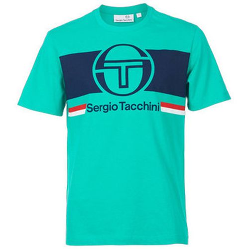 T-shirt TEE SHIRT BLEU - PEACOCK GREEN/NAVY - L - Sergio Tacchini - Modalova