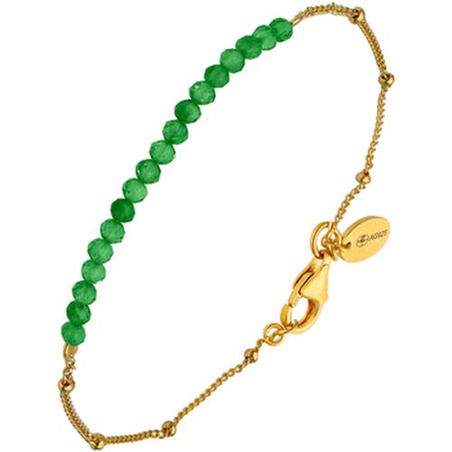 Bracelets Bracelet Chaîne Argent Avec Perles De Onyx Vert - Orusbijoux - Modalova