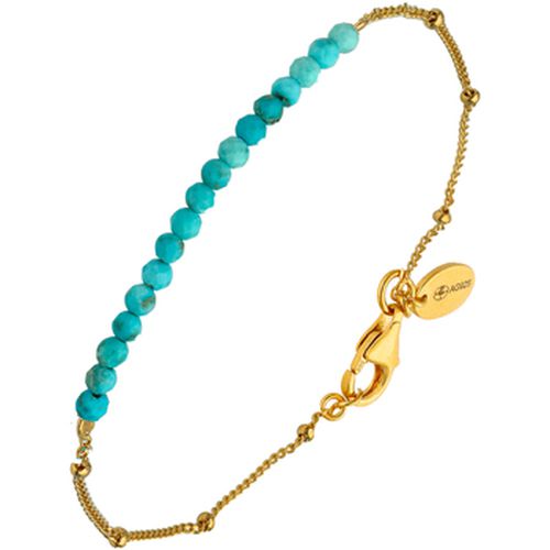 Bracelets Bracelet Chaîne Argent Avec Perles De Turquoise - Orusbijoux - Modalova