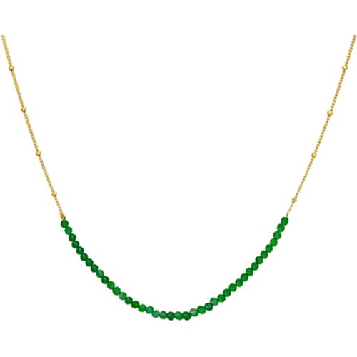 Collier Collier Chaîne Argent Avec Perles De Onyx Vert - Orusbijoux - Modalova