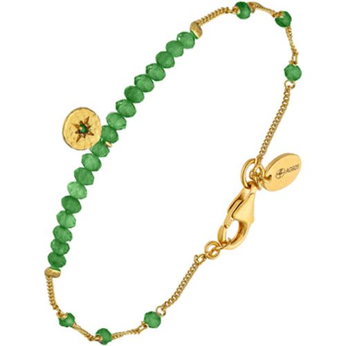 Bracelets Bracelet Chaîne Argent Avec Perles De Onyx Vert Et - Orusbijoux - Modalova