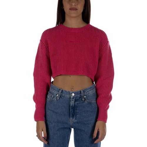 Sweat-shirt Maglione Crop Fuxia - Shopart - Modalova